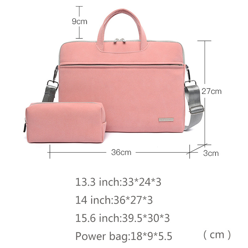 Load image into Gallery viewer, PU Leather Women Laptop Bags Notebook Carrying Bag
