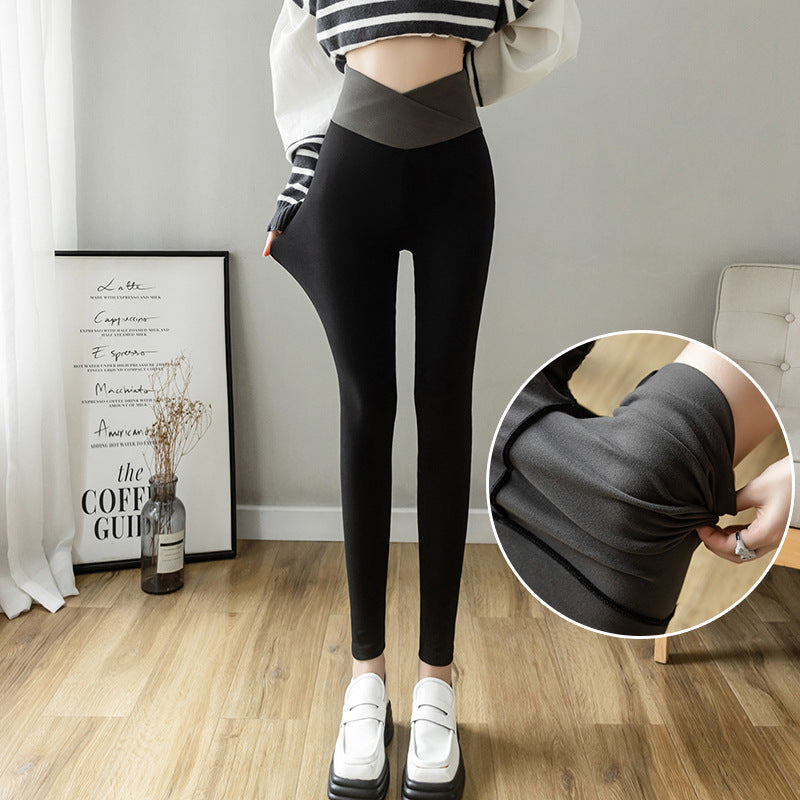 Load image into Gallery viewer, Autumn New Cross Waist Leggings
