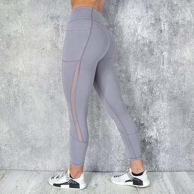 Load image into Gallery viewer, High Waist Mesh Sport Leggings Fitness

